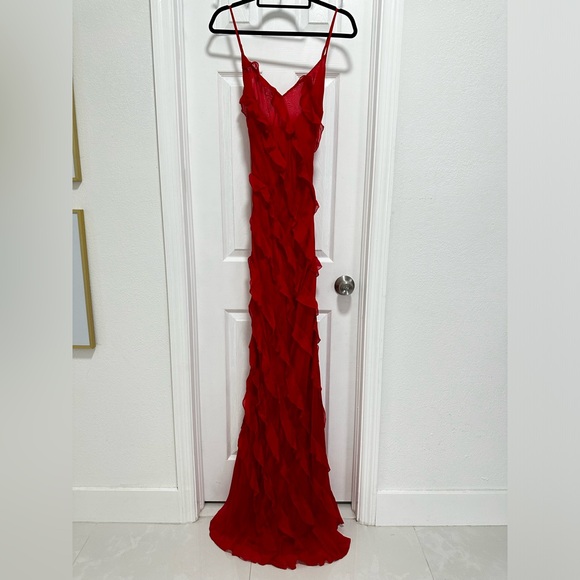 Rat & Boa Cecelia Dress in Red - Picture 9 of 14